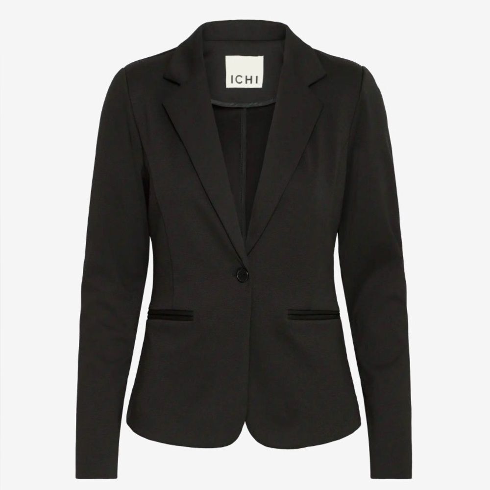 NWT ICHI "Kate" Black Denim Blazer - small - $150 MSRP